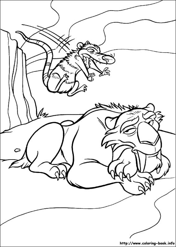 Ice Age coloring picture